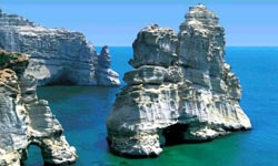 Fels-Küste bei Korfu