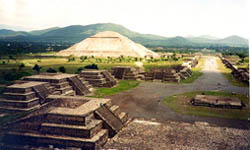 Historische Ruinenstätte in Mexiko